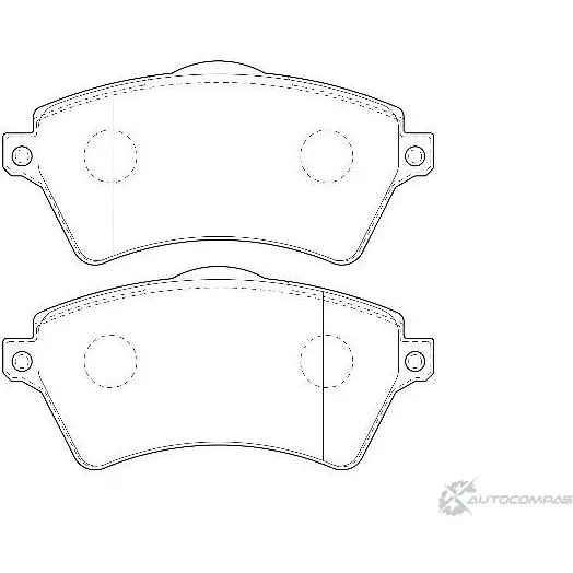 Тормозные колодки, дисковые, комплект Wagner 3419982 5H797 WBP23615A 6U 2ZSV5