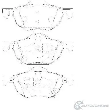 Тормозные колодки, дисковые, комплект Wagner 3420008 WBP23719A 0VQXQK K TOA8W8 изображение 0
