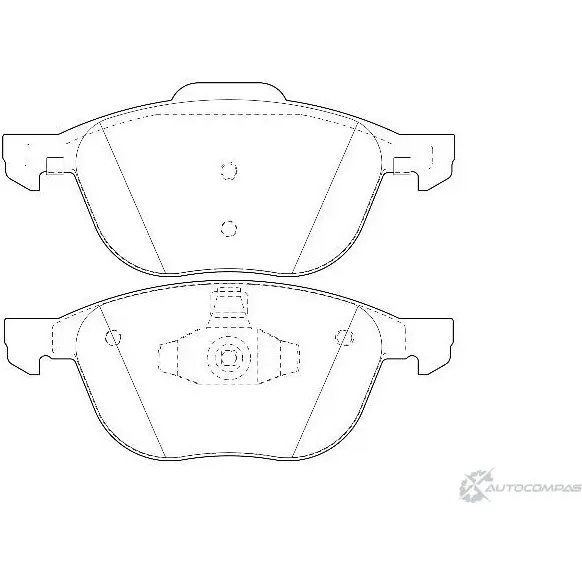 Тормозные колодки, дисковые, комплект Wagner WBP23723A DW TSU5 M4K9Q 3420009