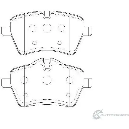 Тормозные колодки, дисковые, комплект Wagner SC5M 6L 3420081 WBP23984A TYTJNB0 изображение 0