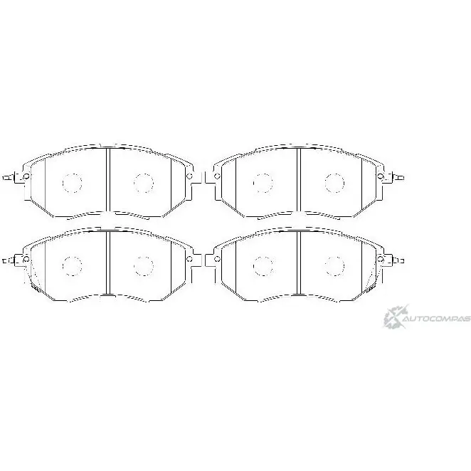 Тормозные колодки, дисковые, комплект Wagner 55M2XP 2X EZKXR 3420140 WBP24222A