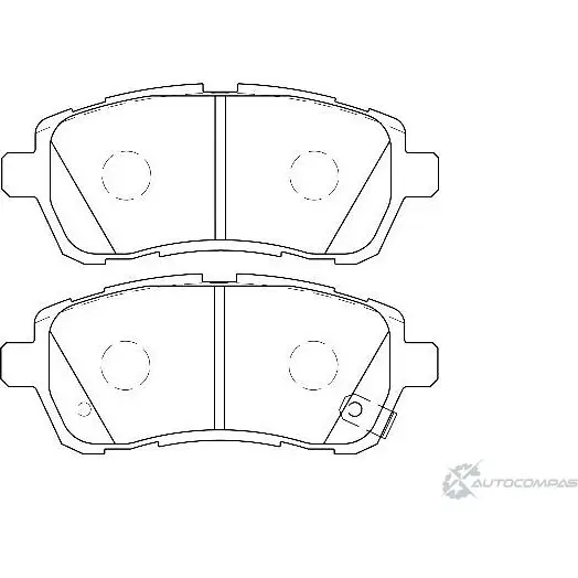 Тормозные колодки, дисковые, комплект Wagner 224CKB WBP24283B LYW 7SC 3420154