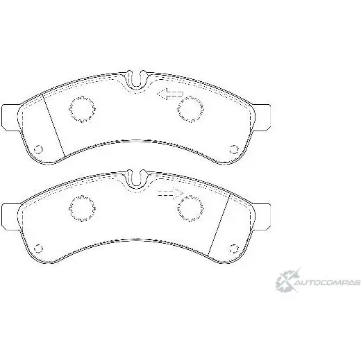 Тормозные колодки, дисковые, комплект Wagner 3420299 WBP29231A 7Z80JM 4M TD11 изображение 0