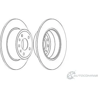 Тормозной диск Wagner WGR0811-1 7WWL71 3420371 6 ZTGN2