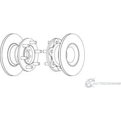 Тормозной диск Wagner WGR6104-1 7V UFMPU 3420565 45STD