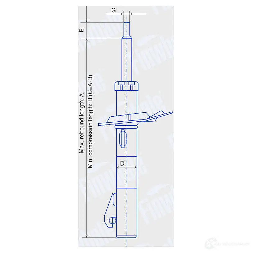 Амортизатор FINWHALE 2K NB82I 1422910963 13078GU изображение 1