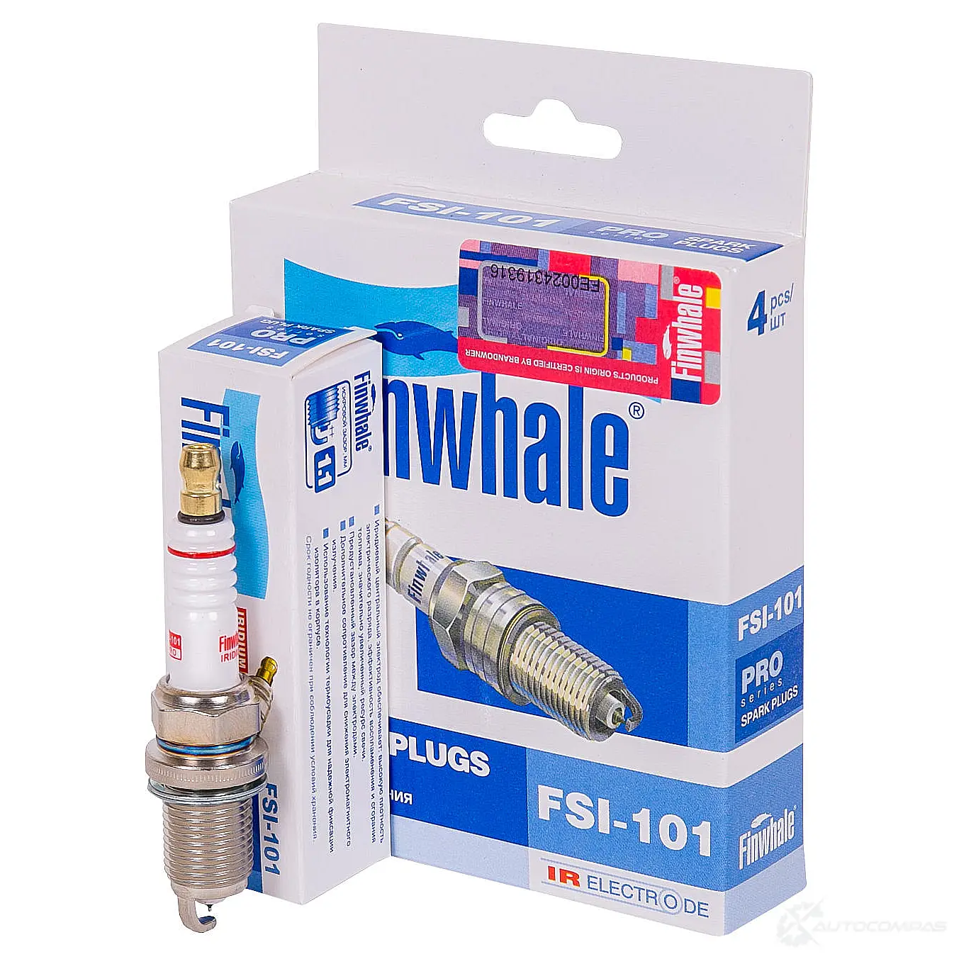 Свеча зажигания FINWHALE FSI101 A2HALE L 1422911214 изображение 0