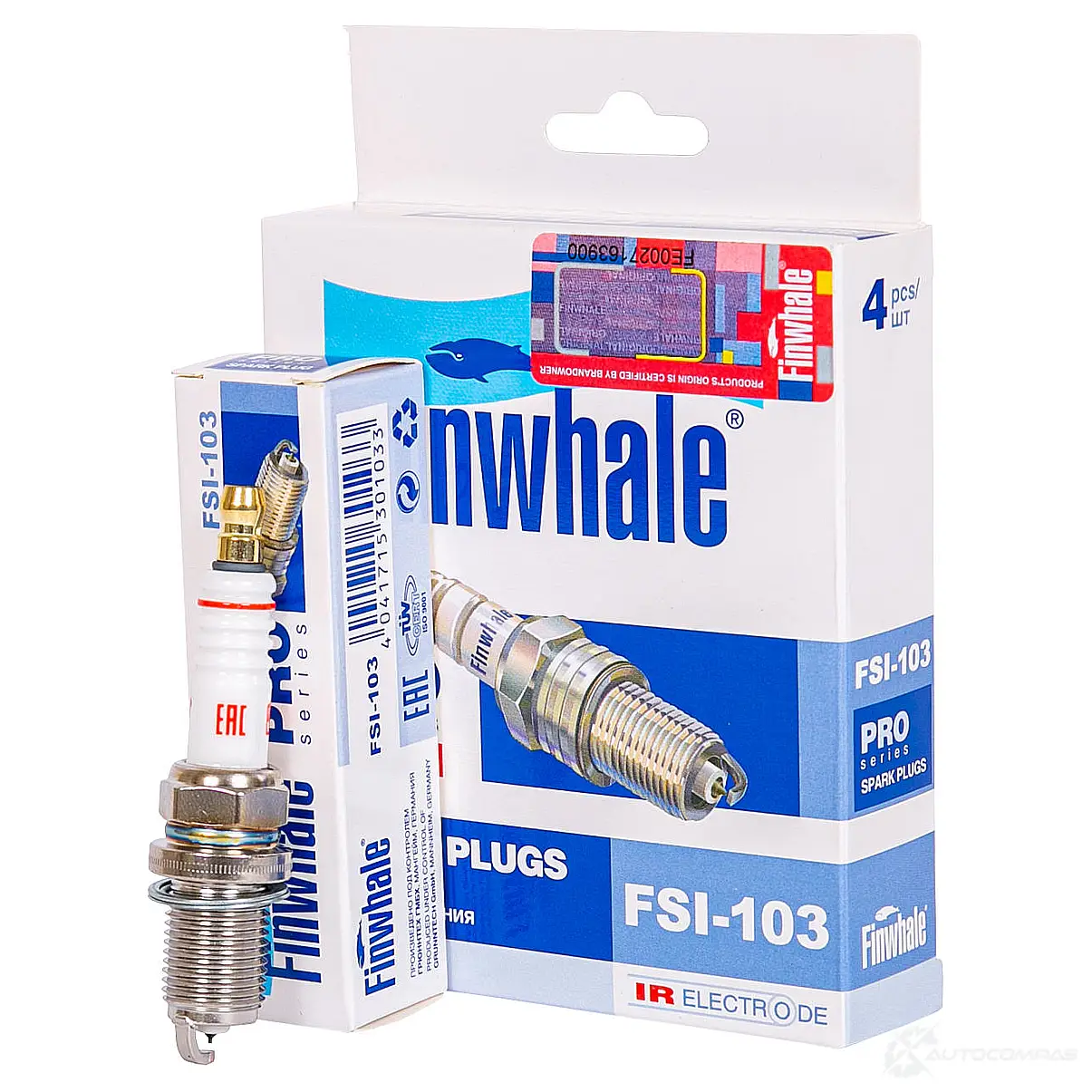 Свеча зажигания FINWHALE FSI103 TAZDV 7G 1439757916 - Изображение 1