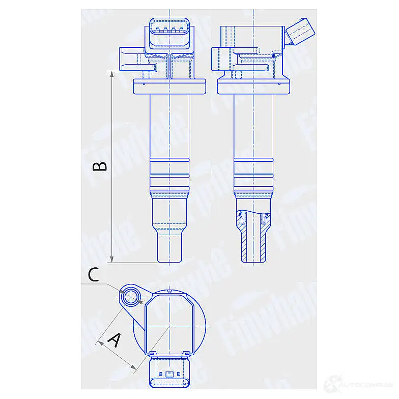 Катушка зажигания FINWHALE IC036 1439960241 S7ALB SS изображение 1