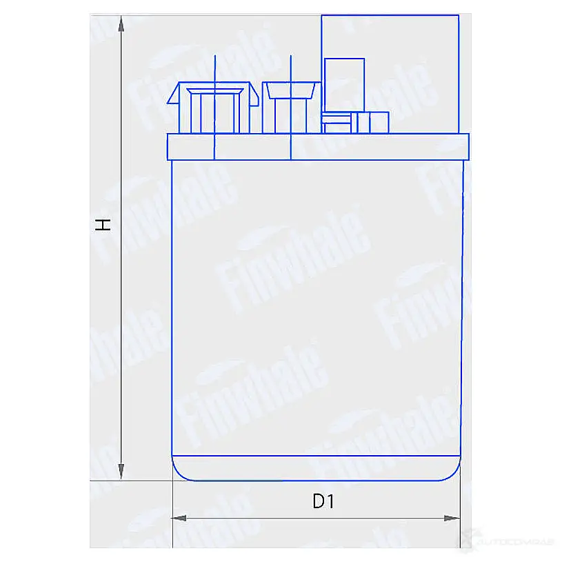 Топливный фильтр FINWHALE 3922290 PF732 5N 8WNC изображение 1