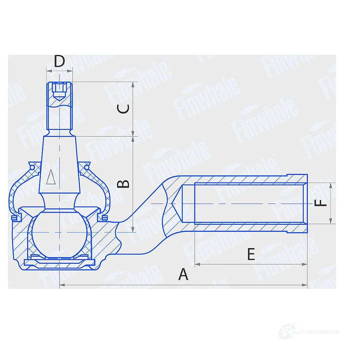 Рулевой наконечник FINWHALE JK5X0 D TRE708 1439960292 изображение 1