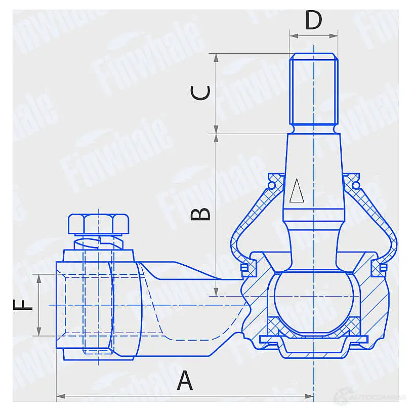 Рулевой наконечник FINWHALE IVN VF5 1439960293 TRE711 изображение 1