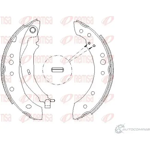 Тормозные колодки REMSA BSM4149. 01 ZCA414901 1465910 4149.01