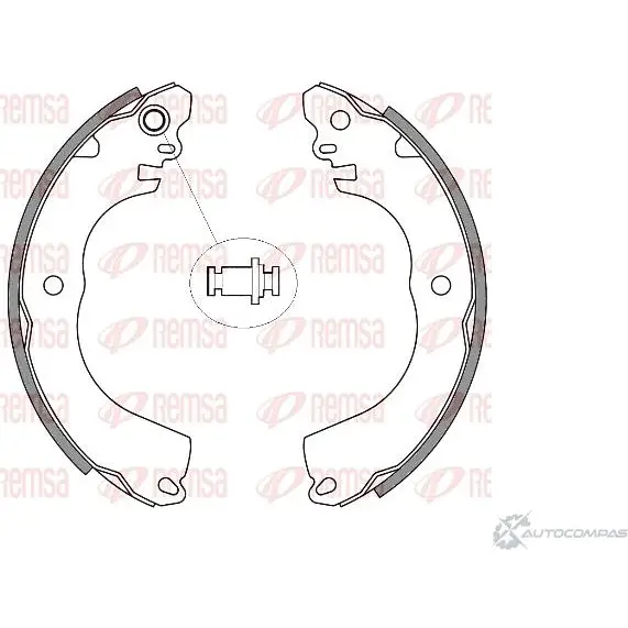 Тормозные колодки REMSA 4257.00 ZCA425700 1466036 B SM4257.00