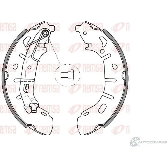 Тормозные колодки REMSA 1466040 ZCA 426300 U6K3HU 4263.00