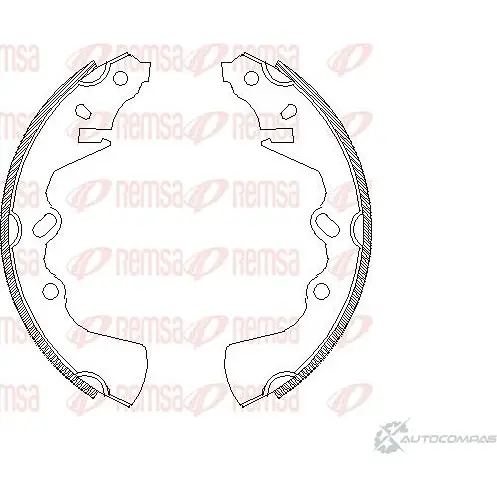Тормозные колодки REMSA MVBKM Z CA432400 1466084 4324.00 изображение 0
