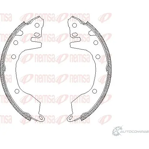 Тормозные колодки REMSA ZCA43760 0 4376.00 1466135 B5UKQWO изображение 0