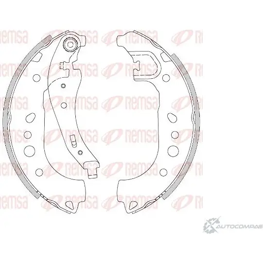 Тормозные колодки REMSA ZCA4443 00 4443.00 1466195 A95HH