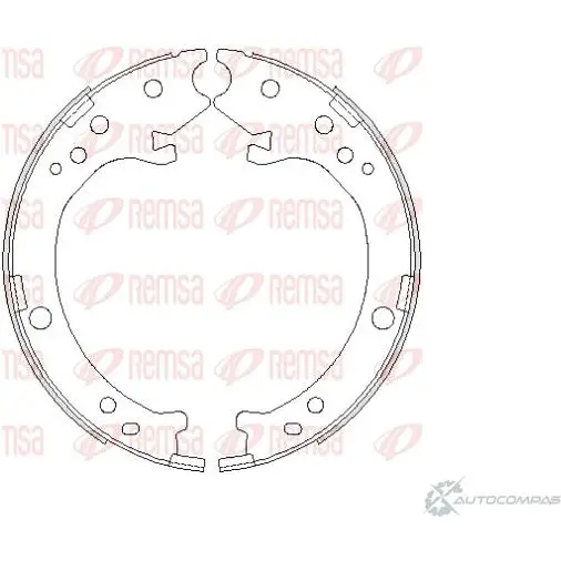 Барабанные колодки REMSA ZCA4690 00 1466287 4690.00 RBF81