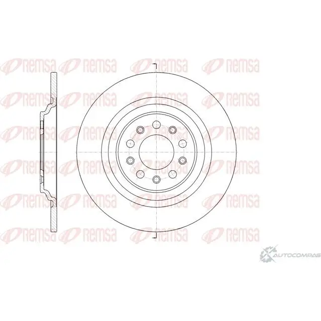 Тормозной диск REMSA HFB24OF D CA6178300 61783.00 1424225238