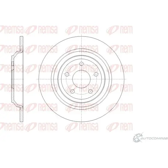 Тормозной диск REMSA 62095.00 1437174892 2YO PV изображение 0