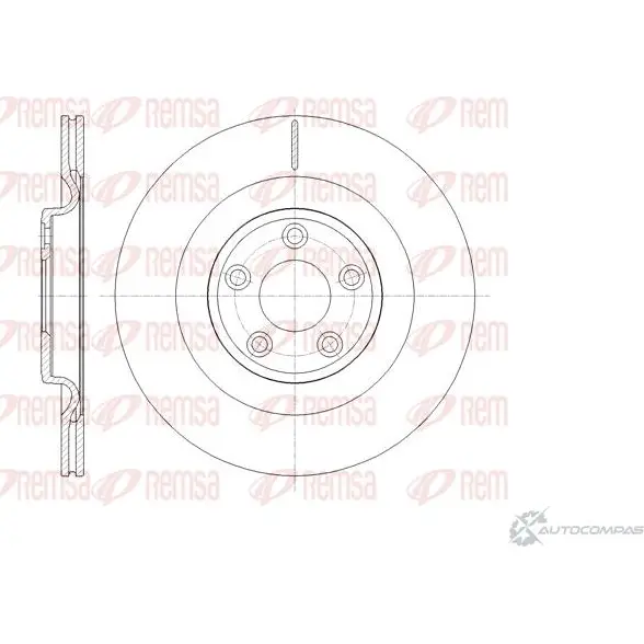 Тормозной диск REMSA J EG99VJ 62111.10 1437174908 изображение 0