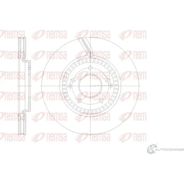 Тормозной диск REMSA J8U 45 62115.10 1437174912 изображение 0