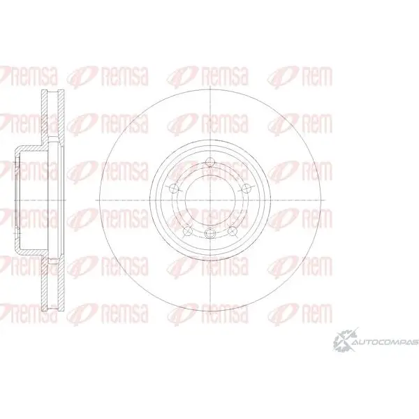 Тормозной диск REMSA 62126.10 ENE SYQ 1437174923