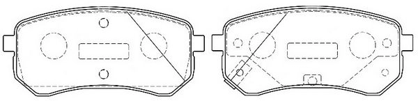 Тормозные колодки дисковые, комплект FIT 9D RZK FP0004 4334805