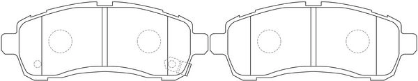 Тормозные колодки дисковые, комплект FIT G E4O0G 4334812 FP0028 изображение 0