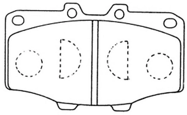 Тормозные колодки дисковые, комплект FIT N02E 0Y FP0137 4334821 изображение 0