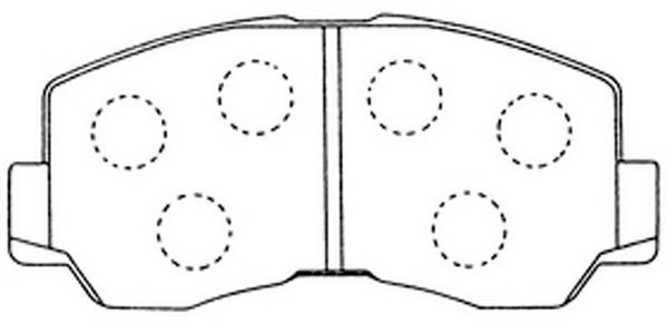 Тормозные колодки дисковые, комплект FIT FP0208 4334836 PXF5JY E