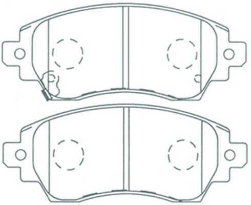 Тормозные колодки дисковые, комплект FIT F8IQW KL 4334840 FP0219