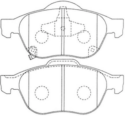 Тормозные колодки дисковые, комплект FIT 4334844 FP0236 H S4F0UM