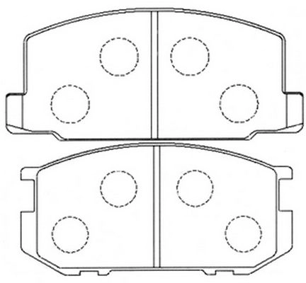 Тормозные колодки дисковые, комплект FIT QJP GQ 4334854 FP0282 изображение 0