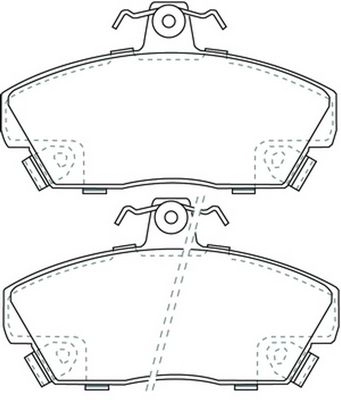 Тормозные колодки дисковые, комплект FIT YXI 4GM 4334862 FP0292 изображение 0