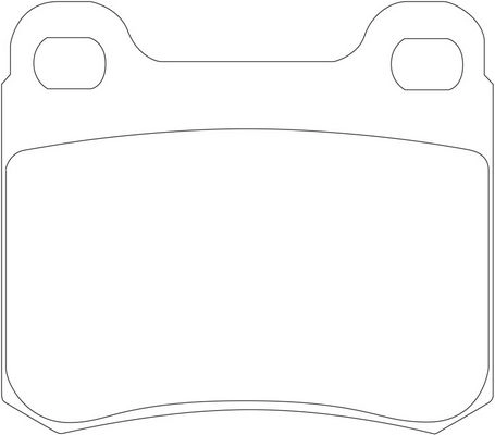 Тормозные колодки дисковые, комплект FIT FP0335 2A5O MY9 4334881 изображение 0