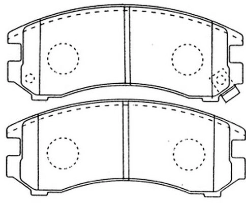 Тормозные колодки дисковые, комплект FIT FP0357 I2A Y0G 4334887 изображение 0