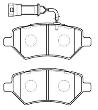 Тормозные колодки дисковые, комплект FIT FP0399E GS95J Z 311396928 изображение 0