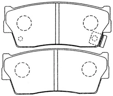 Тормозные колодки дисковые, комплект FIT MY C5N3 FP0418 4334912 4582431732812