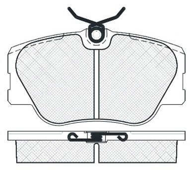 Тормозные колодки дисковые, комплект FIT FP0423 LNGW MI 4334914 изображение 0
