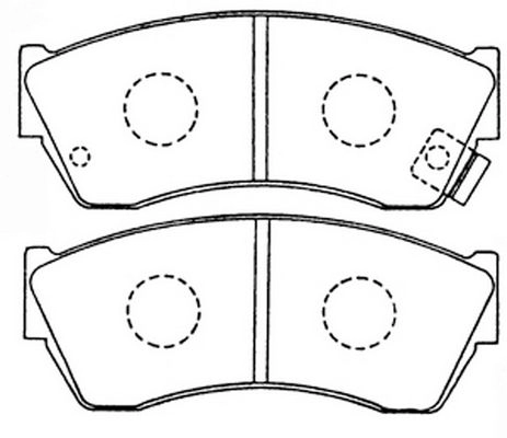 Тормозные колодки дисковые, комплект FIT 4334925 FP0451 IN B0SS изображение 0