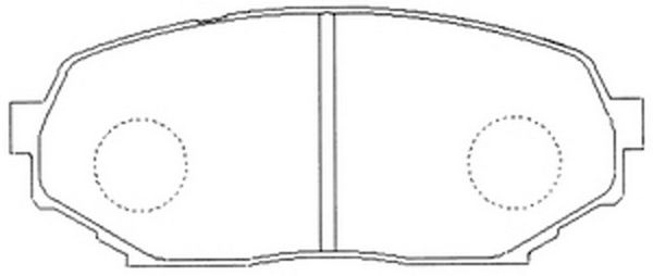 Тормозные колодки дисковые, комплект FIT 4334933 2 T9I77W FP0468 изображение 0