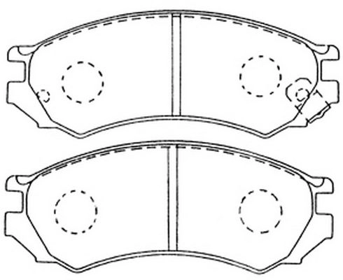 Тормозные колодки дисковые, комплект FIT FP0507 4334951 0JD 6VTR изображение 0
