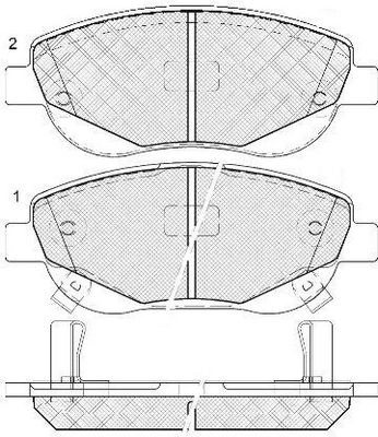 Тормозные колодки дисковые, комплект FIT 6XT O2X 4334961 FP0536 изображение 0