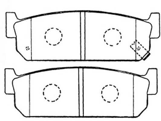 Тормозные колодки дисковые, комплект FIT A 5UZ5N FP0588 4334989 изображение 0