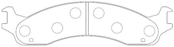 Тормозные колодки дисковые, комплект FIT FP0655 4335013 KELD XF изображение 0
