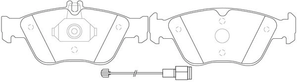 Тормозные колодки дисковые, комплект FIT 0 NQO6 FP0710E 4335037 изображение 0