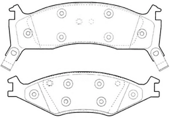 Тормозные колодки дисковые, комплект FIT TO0Q7 P FP0719 4335041 изображение 0