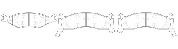 Тормозные колодки дисковые, комплект FIT TO0Q7 P FP0719 4335041 изображение 1